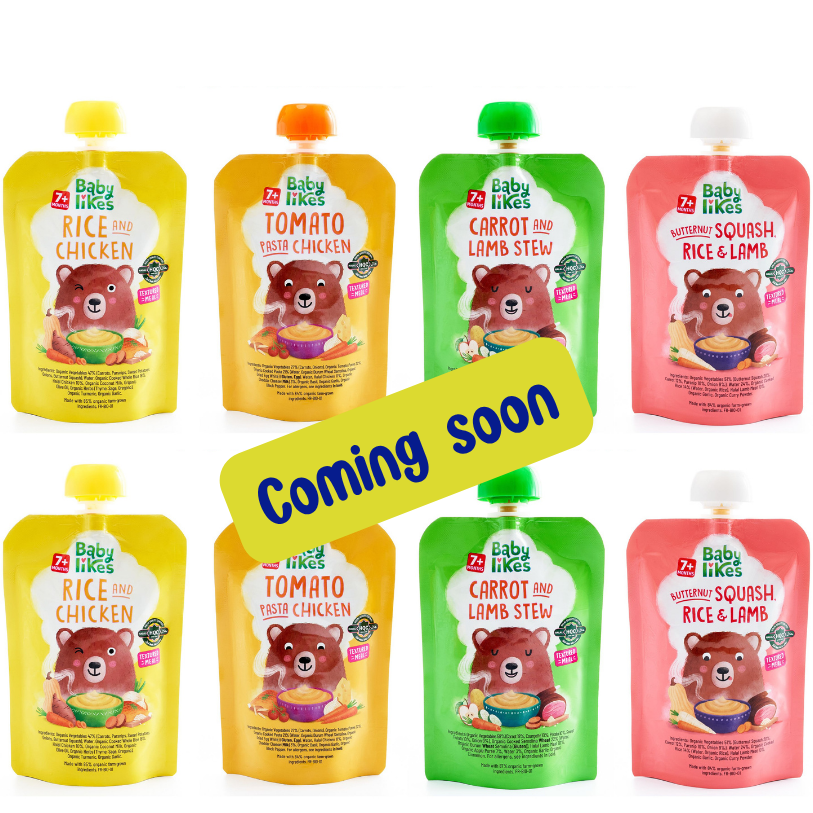 Halal Organic Baby Food Pouches – Variety Pack (Stage 2 Weaning, 7+ Months) | 8 x 130g | No Added Sugar, No Preservatives, No Added Salt